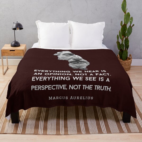 Item preview, Marcus Aurelius portrait and quote: Everything we hear is an opinion, not a fact designed and sold by artbleed.