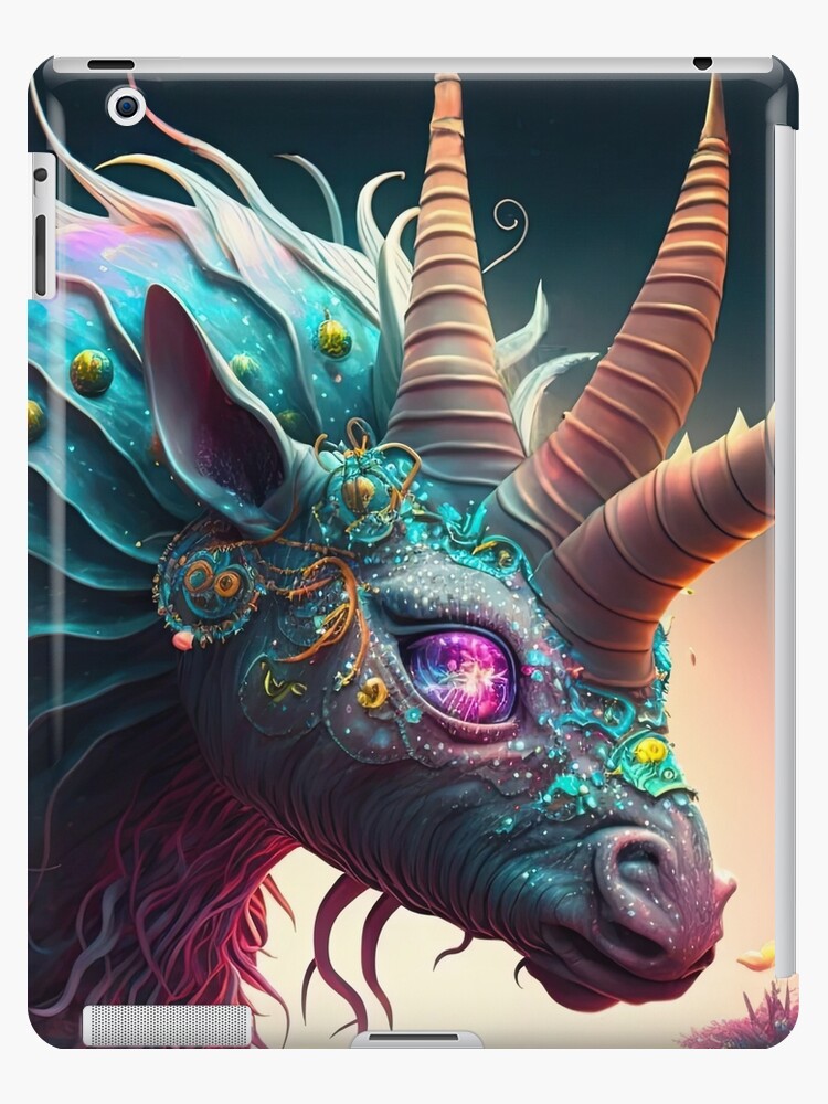 3 Headed unicorn Art Print by Wheel of Fortune