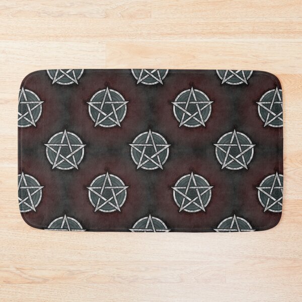 Item preview, Marble Pentagrams for Protection - Tiling Pattern - Red Background designed and sold by SolarCross.