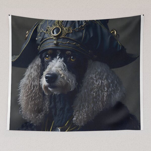 Item preview, Steampunk Pirate Dog - Captain Long Curls, The Fearless Poodle designed and sold by nouveaudecor.