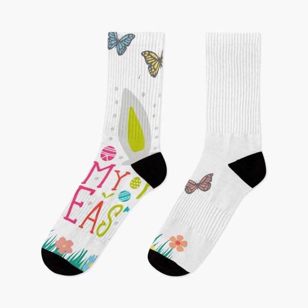 Item preview, My First Easter Bunny Ears and Saying designed and sold by HanaiPrint.