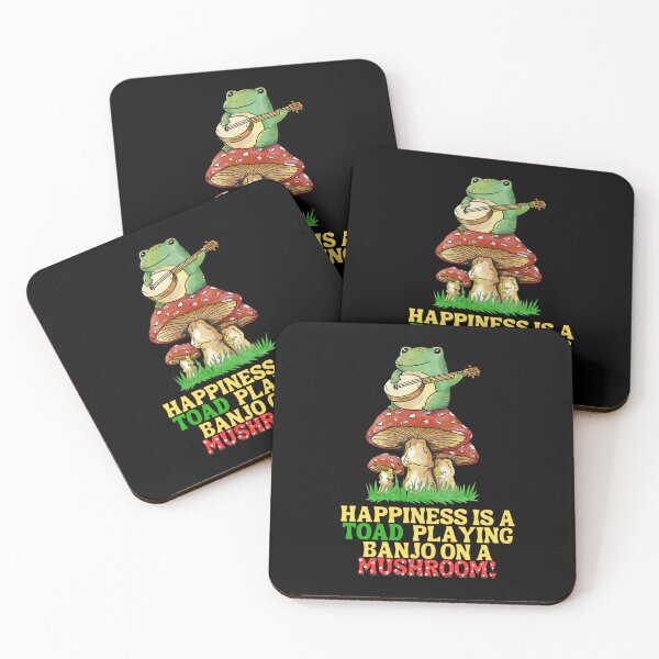 Item preview, Happiness is a toad playing banjo on a Mushroom! designed and sold by Dalipoe.