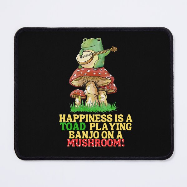 Item preview, Happiness is a toad playing banjo on a Mushroom! designed and sold by Dalipoe.