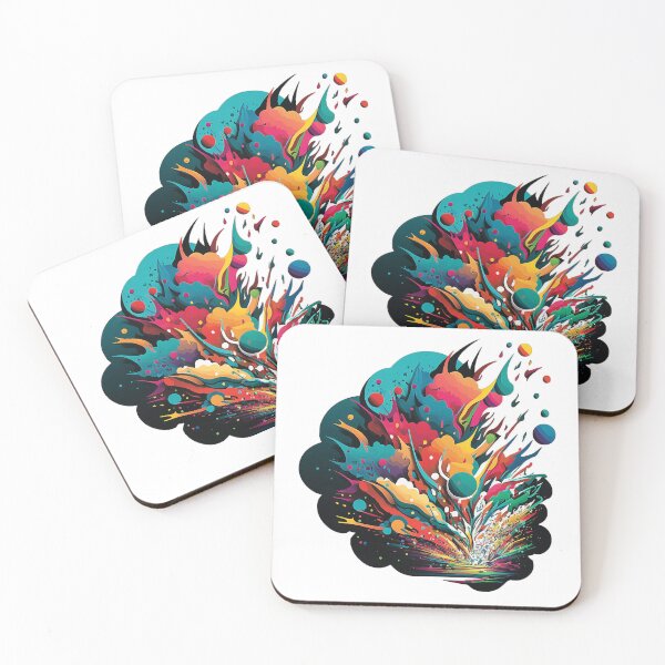 Item preview, Abstract Colored Stream of Thought designed and sold by The Graphic Letters.