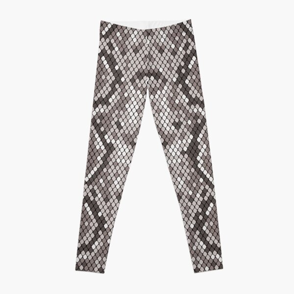 brown snake skin pattern, leggings