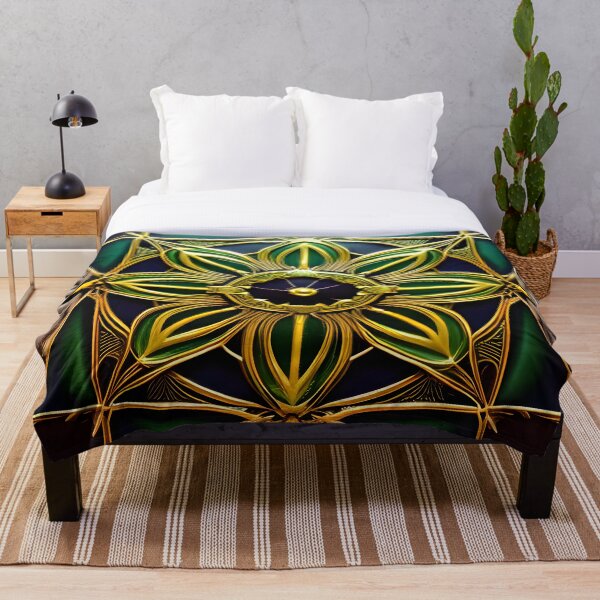 Artikelvorschau, Grün gold Mandala entworfen und verkauft von Illium21.