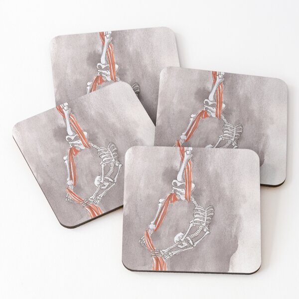 Item preview, Skeleton doing Aerial Silks designed and sold by lysswhitart.