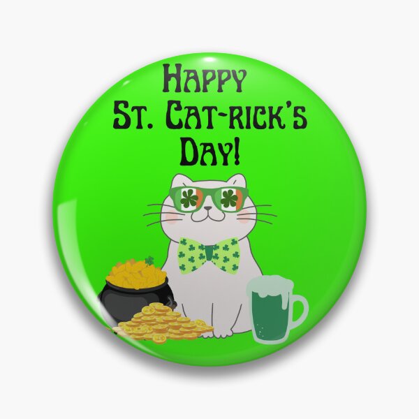Item preview, Happy St. Cat-rick's Day designed and sold by Soundpups.