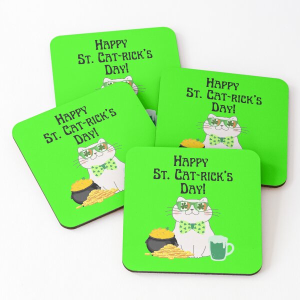 Item preview, Happy St. Cat-rick's Day designed and sold by Soundpups.