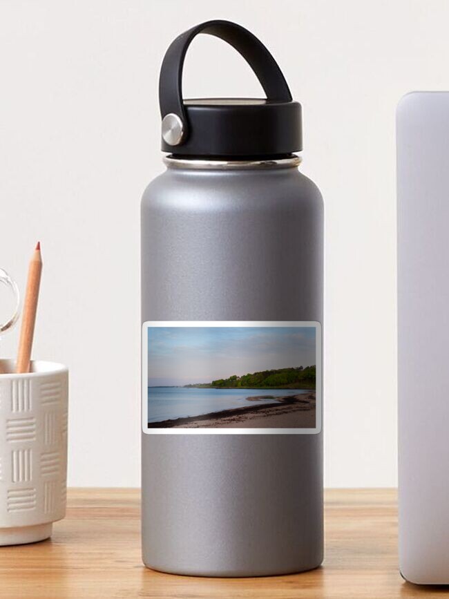 Thumbnail 1 of 3, Sticker, Beach at dusk designed and sold by Armstrong-photo.