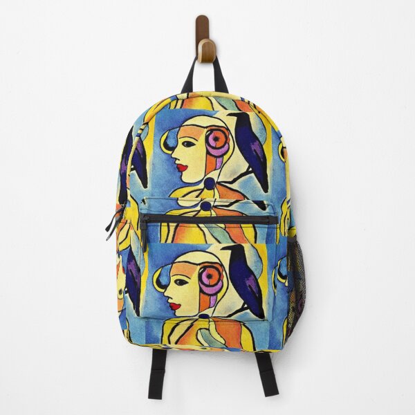 Item preview, A girl with a crow on her shoulder. Abstraction. designed and sold by Natalia-Vlad.