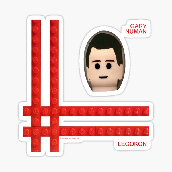 Gary Numan Telekon Squared Sticker