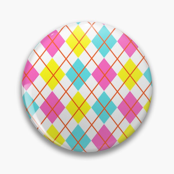 Item preview, Argyle Pink Yellow Teal designed and sold by MaresaIm.