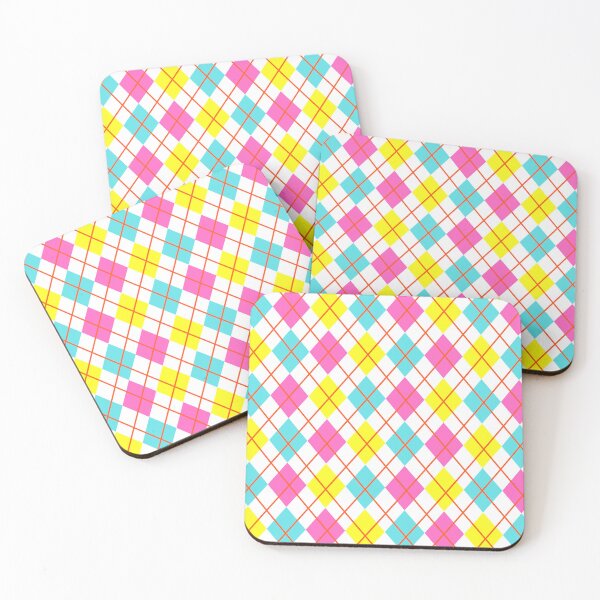 Item preview, Argyle Pink Yellow Teal designed and sold by MaresaIm.