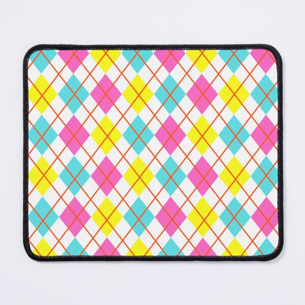 Item preview, Argyle Pink Yellow Teal designed and sold by MaresaIm.