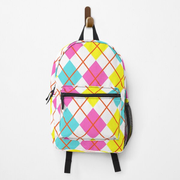 Item preview, Argyle Pink Yellow Teal designed and sold by MaresaIm.