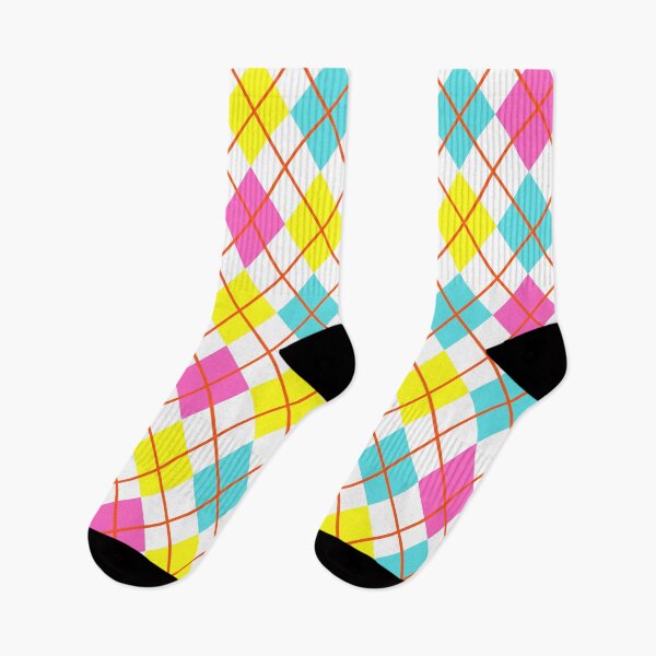Item preview, Argyle Pink Yellow Teal designed and sold by MaresaIm.