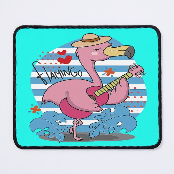 Item preview, gift items - cute flamingo playing guitar designed and sold by Unique010.