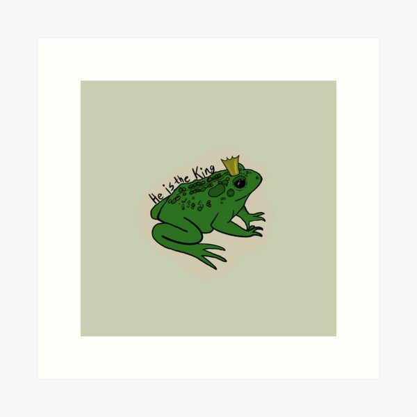Frog King Art Print