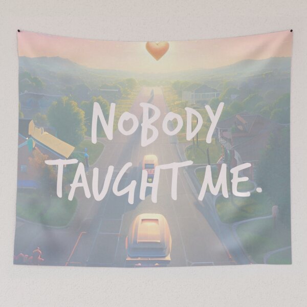 Item preview, nobody taught me. designed and sold by Bethan Rose Studio.