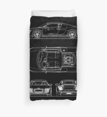 The R8 V10 Blueprint Duvet Cover
