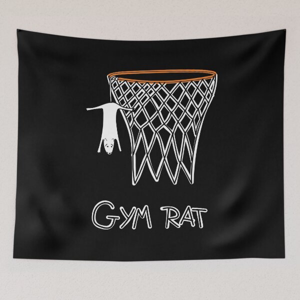 Item preview, Funny Gym Rat Basketball Hoop designed and sold by judgeart.