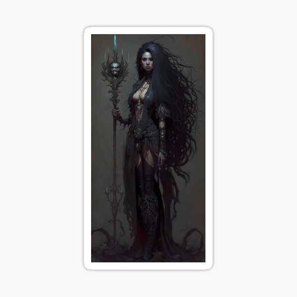 Item preview, Beautiful Lich Necromancer Sorceress - Fantasy Art designed and sold by Seeker7Seven.
