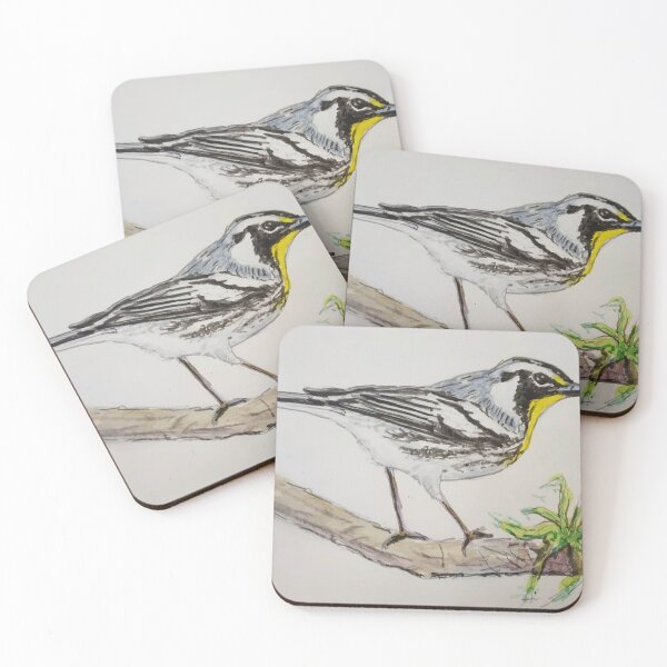 Item preview, Yellow-throated Warbler Study designed and sold by anwar-art.