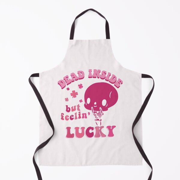 Item preview, dead inside but feelin' lucky cute aesthetic pink skeleton designed and sold by Vibin ❤️✨.