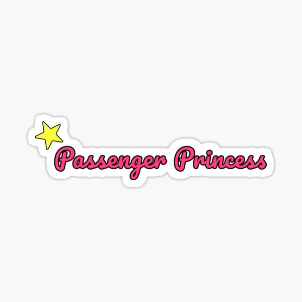 Car Rearview Mirror Sticker Cute Passenger Princess Car Decal