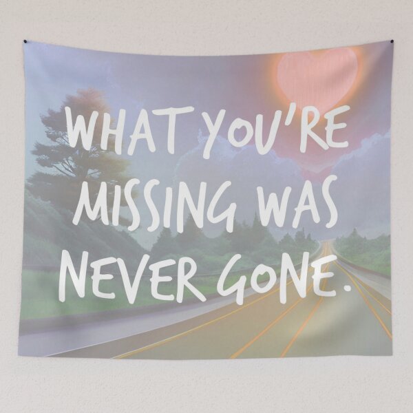 Item preview, what you're missing was never gone. designed and sold by Bethan Rose Studio.