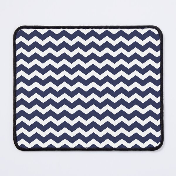 Item preview, Navy Blue White Chevrons Pattern designed and sold by HotHibiscus.