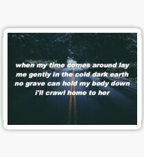 Hozier Lyrics Work Song Sticker