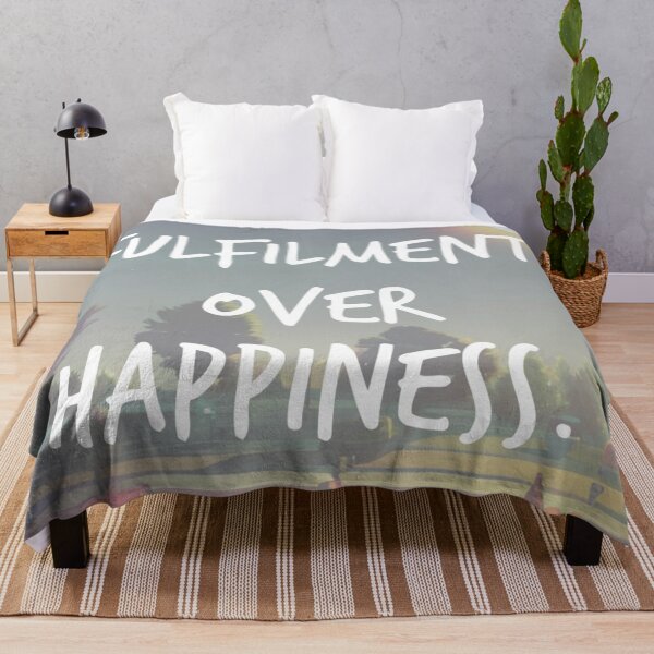 Item preview, fulfilment over happiness. designed and sold by Bethan Rose Studio.