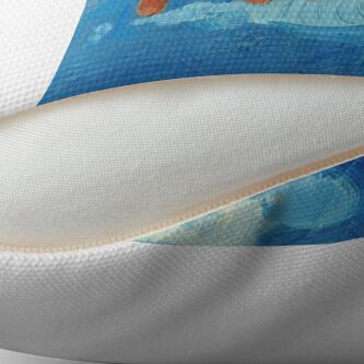 Alternate view of Touching Clouds Throw Pillow