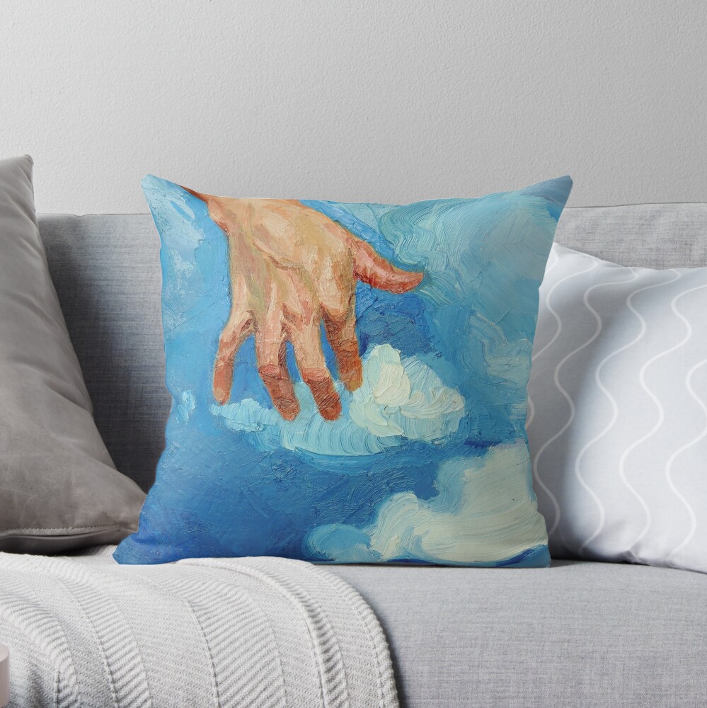 Touching Clouds Throw Pillow
