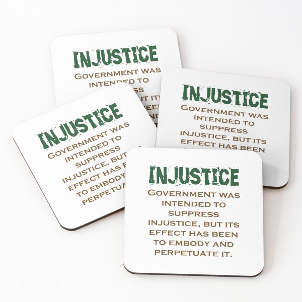 Item preview, Government Was Intended - Injustice Quote designed and sold by CrankyOldDude.