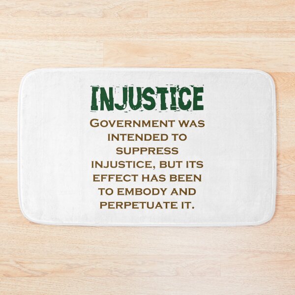 Item preview, Government Was Intended - Injustice Quote designed and sold by CrankyOldDude.