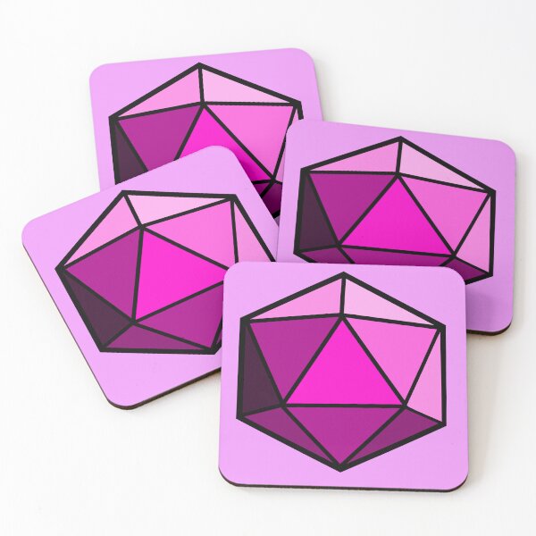 Item preview, D20 Dice (Pink) designed and sold by CrewDutler.