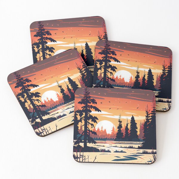 Item preview, Vector Illustration of Winter in Canada designed and sold by FireScreen.