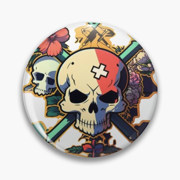 Item preview, Skull and Rose designed and sold by Digital-Space.