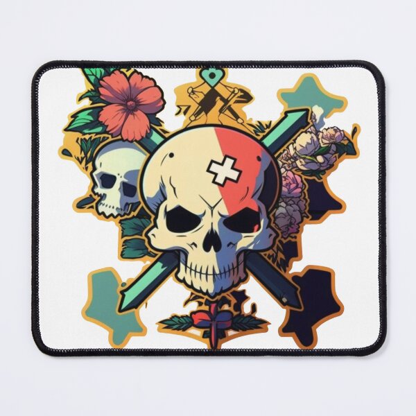 Item preview, Skull and Rose designed and sold by Digital-Space.