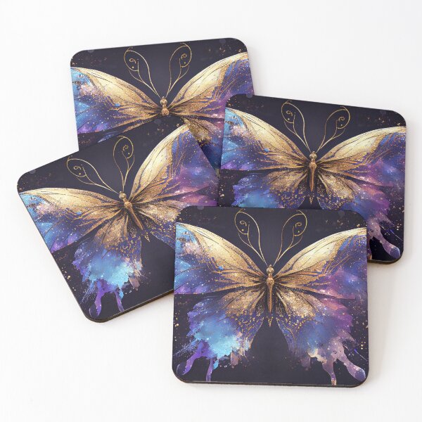 Item preview, Mystic Butterfly Purple Blue and Gold Sparkles M1 designed and sold by Goddess888.