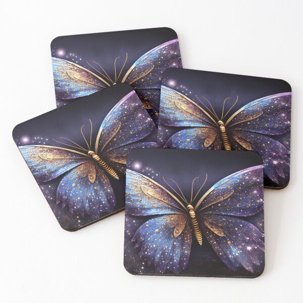 Item preview, Mystic Butterfly Purple Blue and Gold Sparkles M2 designed and sold by Goddess888.