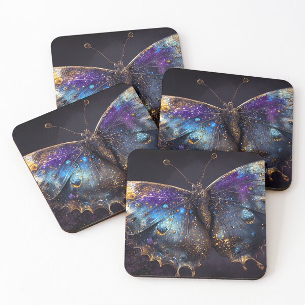 Item preview, Mystic Butterfly Purple Blue and Gold Sparkles M4 designed and sold by Goddess888.