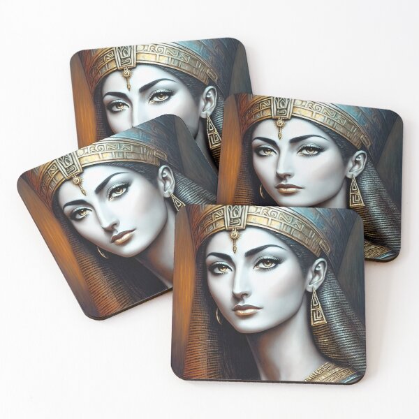 Item preview, Astarte Elohim Nefertiti Egyptian Abstract Modern Wall Art Printable Poster Canvas Print Poster Classic Decor Watercolour Acrylic Painting designed and sold by William A. McCarthy.