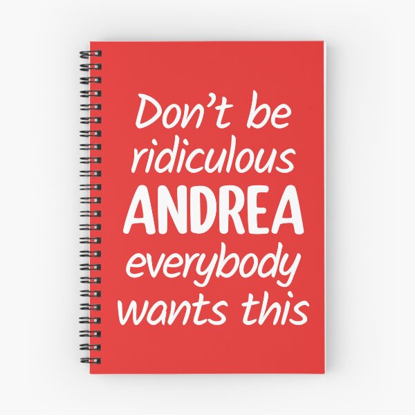 Item preview, Don't Be Ridiculous Andrea, Everybody Wants This - Viral Meme (Red BG) designed and sold by FilipeFerreira.