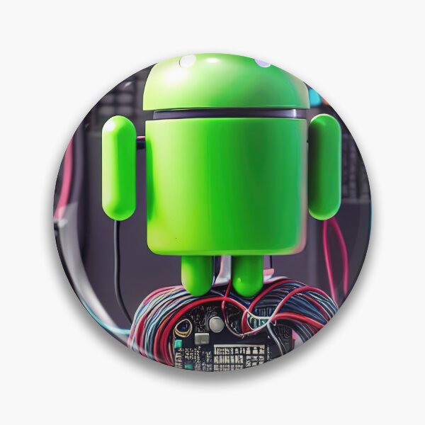 Item preview, Green android geekiness and electric circuitry designed and sold by RK - Shop.