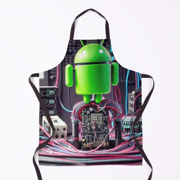 Item preview, Green android geekiness and electric circuitry designed and sold by RK - Shop.
