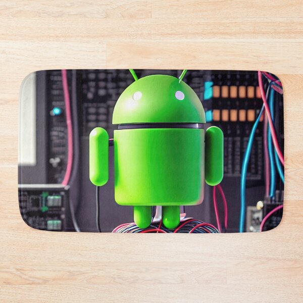Item preview, Green android geekiness and electric circuitry designed and sold by RK - Shop.